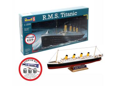 1:1200 Starter Kit R.M.S. Titanic Revell Modellbausatz mit Basiszubehör