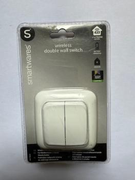 Smartwares SH5-TSW-B SmartHome Funk-Doppelwandschalter 2-Kanal Weiß