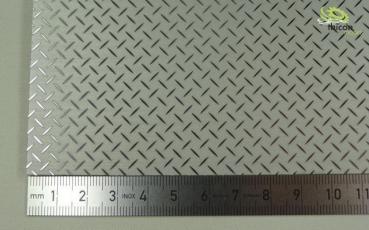Riffelblech Edelstahl 20x30cm 0,35mm stark