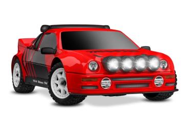 TRAXXAS MINI-Rally VXL-Power 4x4 rot Ford RS200 RTR Brushless, HD-Teile, mit 2S Lipo/Lader