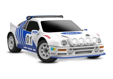 TRAXXAS MINI-Rally VXL-Power 4x4 weiß Ford RS200 RTR Brushless, HD-Teile, mit 2S Lipo/Lader