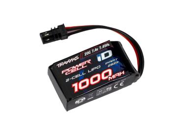 LiPo Power Cell 1000mAh 7,4V 2s 20C TRAXXAS mit iD-Stecker (für 1/18 TRX-4M)