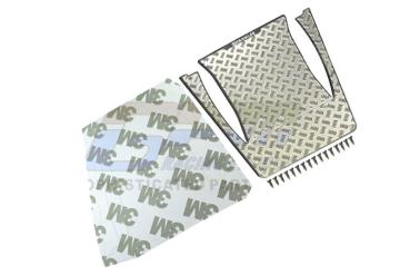 Motorhaube Metall-Schutz silber GPM TRX-4M Land Rover Defender