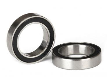 BALL BEARINGS, BLACK RUBBER SEALED (12X18X4MM) (2) TRAXXAS