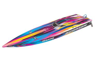 TRAXXAS SPARTAN pink ohne Akku/Lader BL-Renn-Boot Brushless