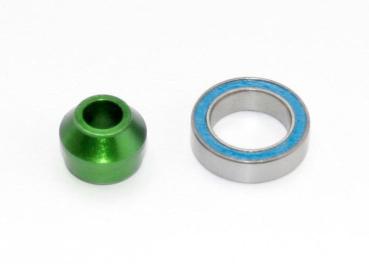 Lager-Adapter 6061-T6 Aluminium grün (1) TRAXXAS 4x4&VXL Rustler, Slash, Stampede, Rally