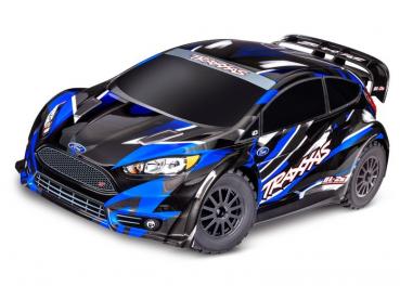 TRAXXAS FORD FIESTA ST 4X4 BL-2S BLAU 1/10 RALLY RTR BL-2S BRUSHLESS, HD-TEILE, OHNE AKKU/LADER
