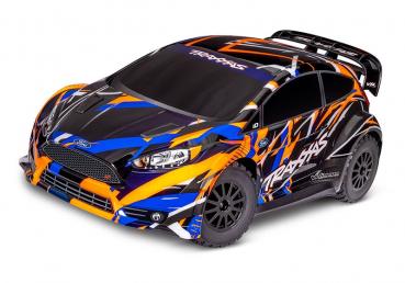 TRAXXAS FORD FIESTA ST ORANGE 1/10 RALLY VXL RTR BRUSHLESS, OHNE AKKU UND LADEGERÄT