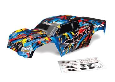 Karosserie X-Maxx Rock n' Roll mit Aufkleber & Heckschutz TRAXXAS