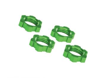 Radmuttern verzahnt Aluminium grün 17mm (4) TRAXXAS X-Maxx, XRT, Sledge, E-Revo
