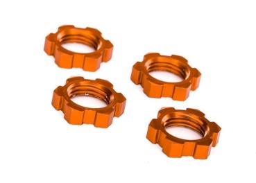 Radmuttern verzahnt Aluminium orange 17mm (4) TRAXXAS X-Maxx, XRT, Sledge, E-Revo