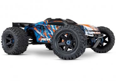 TRAXXAS E-REVO BL 2.0 4X4 VXL ORANGE RTR OHNE AKKU/LADER 1/8 4WD RACING TRUCK BRUSHLESS