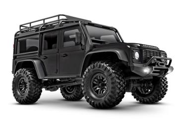 TRAXXAS TRX-4M LR Defender 4x4 schwarz 1/18 Crawler RTR Brushed, mit Akku und USB Ladegerät