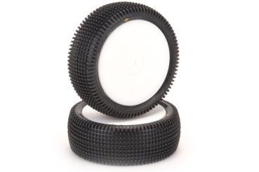 1:10 Schumacher Cactus - Front - 4WD Komplettrad verklebt - Gelb, 12mm Hex