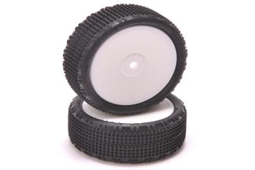 Shard - 1/10 4WD Tyres - Yellow - Pre-Glued (2)