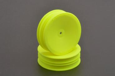 1:10 Felgen Offroad Front 2WD - 12mm Sechskant Med - Neon Gelb- (1 Paar)