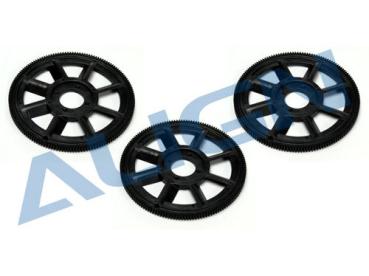 Align T-Rex 450 Hauptgetriebe schwarz (3St.) 150Z M0,5 # HS1219QA