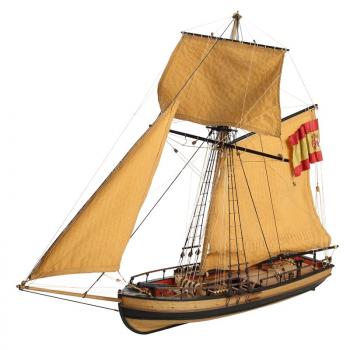 ATREVIDA, Lancha Canonera 1:30 70 cm