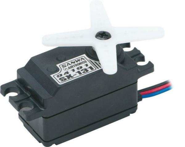 SX Servo-131 LowProfil Standard Servo 0,12sec/4,8kg SANWA Plastik-Getriebe