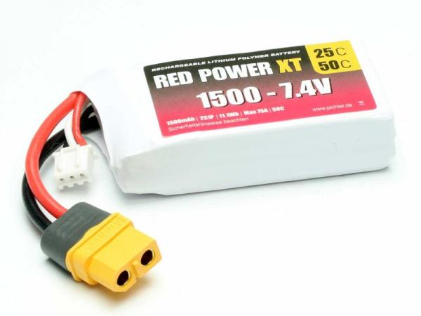 LiPo Akku RED POWER XT 1500 - 7,4V