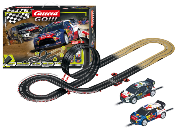 Super Rally Carrera GO!!! Autorennbahn Set