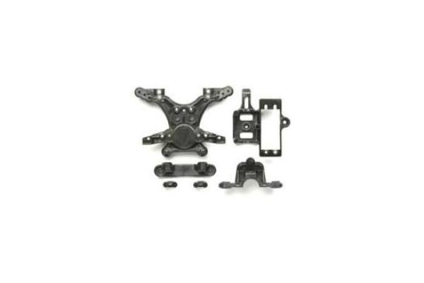 Tamiya L-Teile Bulkhead / Dämpferbrücke hinten NDF-01