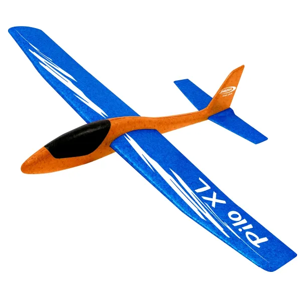 Pilo XL Schaumwurfgleiter EPP Tragfläche blau Rumpf orange