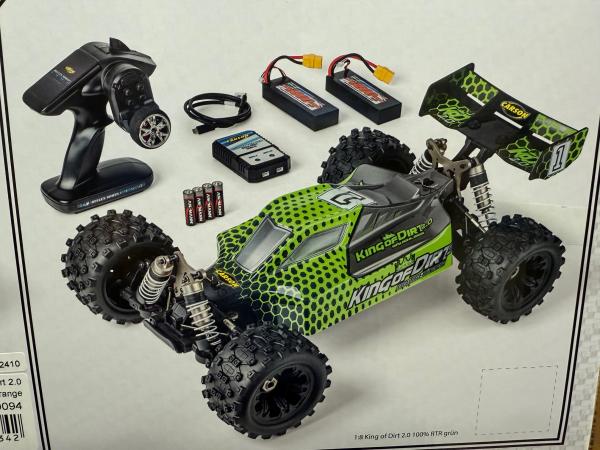 1:8 King of Dirt 2.0 100% RTR Grün