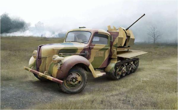 1:35 Sd.Kfz.3bMaultier with Flak 38