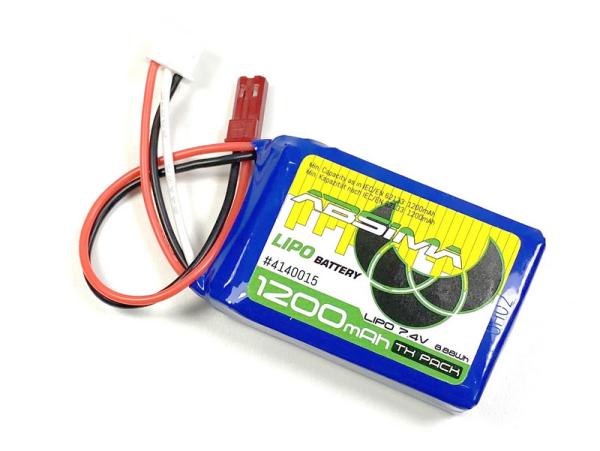 TX LiPo 2S 7.4V 1200mAh SC (JST/BEC Plug)