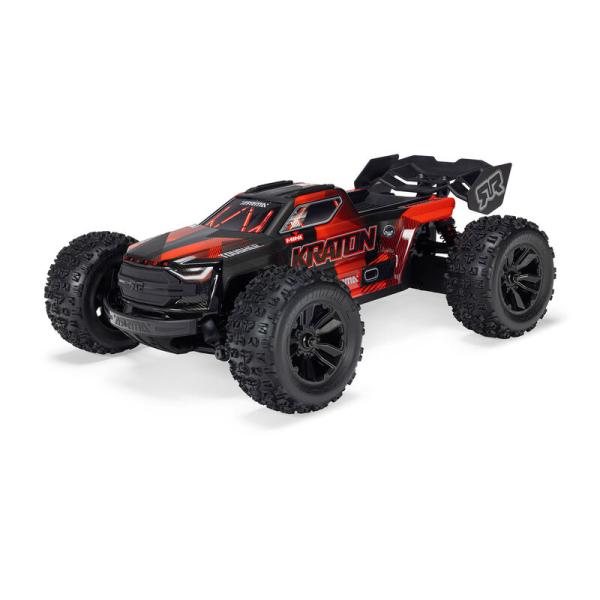 1/16 Mini KRATON 3S DSC 4X4 RTR Brushless Speed Truck, Schwarz/Rot