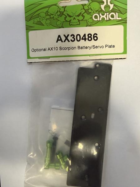 Optional AX10 Scorpion Battery/Servo Plate