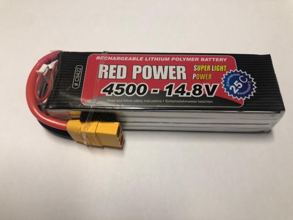 LiPo Akku RED POWER SLP 4500 - 14,8V
