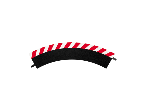 Außenrandstreifen für Kurve 1/60° (3), Endstücke ( Carrera 124 132 Evolution Schienen Zubehör