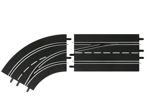 Spurwechselkurve links, außen nach innen Carrera Digital 124 132 Schienen Zubehör