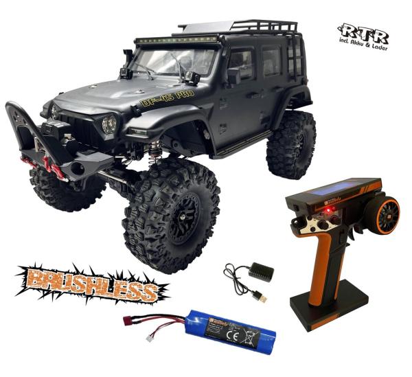 1:10 DF-04S PRO BL Crawler matt Schwarz – Brushless RTR