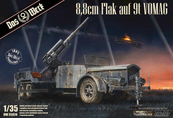 1:35  8.8cm Flak mounted on 9t VOMAG truck