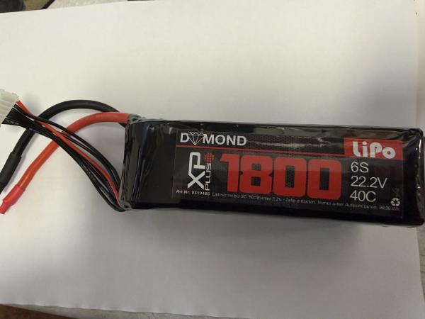 Dymond 6S Lipo 22,2V 40C 1800mAh