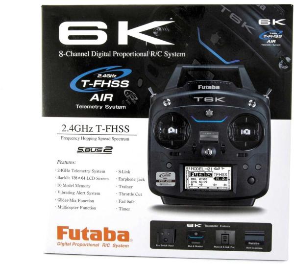 FUTABA T6K V3S 2.4GHz T-FHSS+R3008SB Mode 1 8-Kanal mit Telemetrie