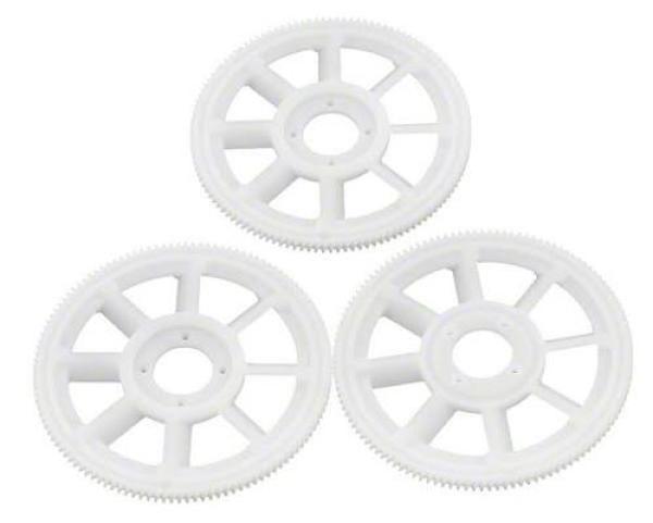 Slant Thread Main Gear 121T M0.6 White T-Rex 450 3pcs