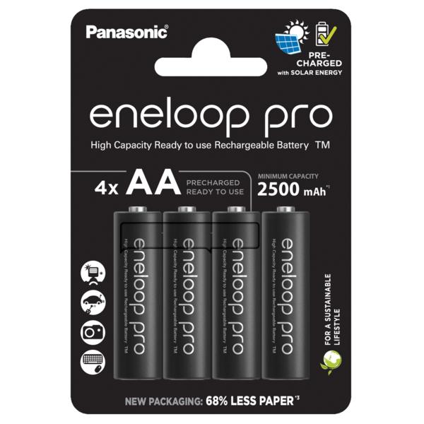 Eneloop pro BK-3HCDE/4BE Mignon AA Akku 4er Blister