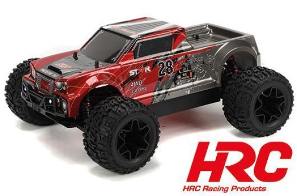 Auto - 1/10 XL Elektrisch- 4WD Pickup Truck - RTR - HRC NEOXX - Brushed - Scrapper V2 ROT/SCHWARZ
