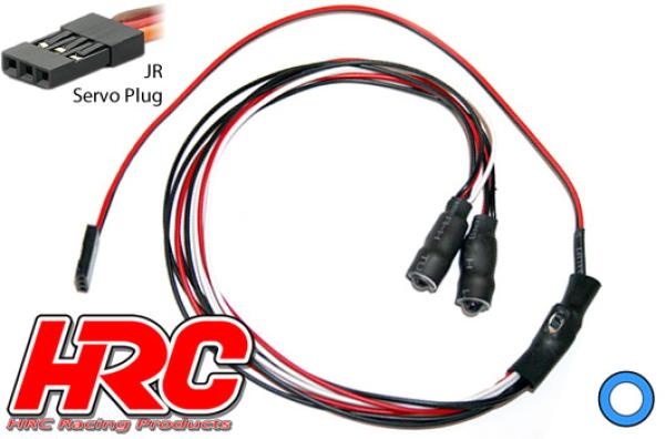 1/10 TC/Drift - LED - JR Stecker - "Angel Eyes" LEDs (draußen blau, innen weiss)