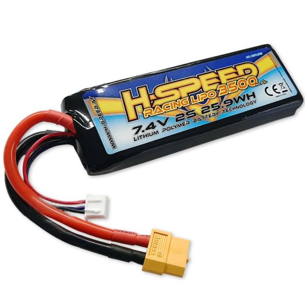 LiPo 3500mAh 7,4V mit XT60 H-SPEED für TRX Mini Maxx, XRT (120x40x20mm)