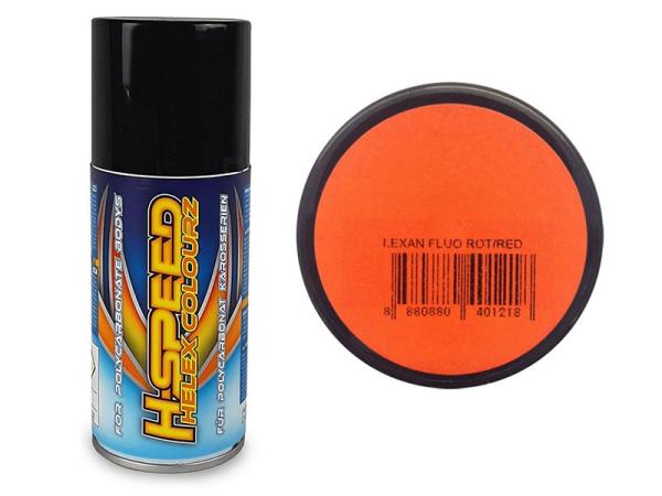 Lexan Spray Fluo rot/red 150ml H-SPEED