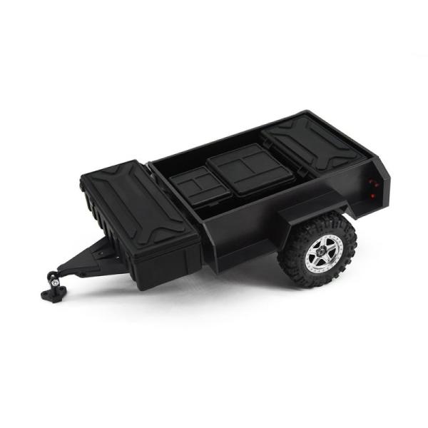 Anhänger 1/18 mit schwarzen Boxen H-SPEED