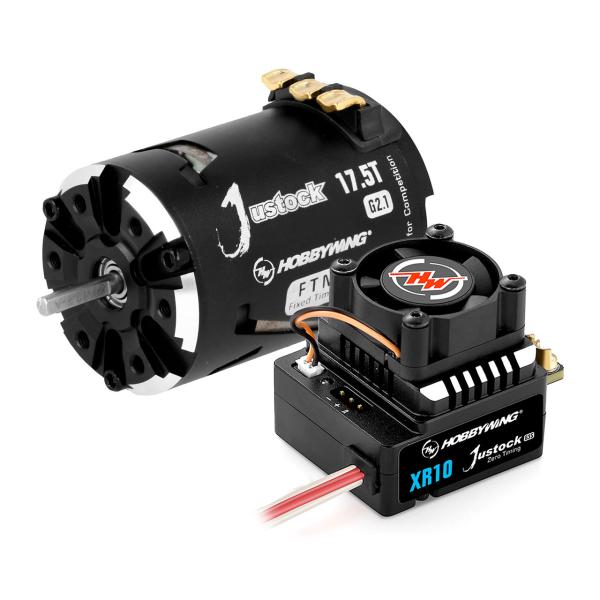 Hobbywing Xerun Justock Combo G3S mit 17.5 Turn 2450kV für 1:10 Stock