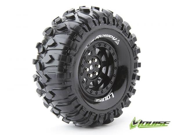 CR-ROWDY 1.9 SUPERSOFT FELGE SCHWARZ (2) *J* 12MM CRAWLER LOUISE