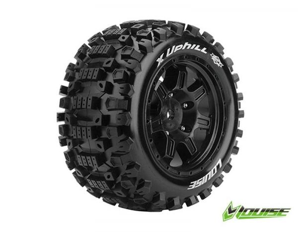 X-UPHILL SPORT-REIFEN FELGE SCHWARZ 24MM TRAXXAS X-MAXX / LOUISE MFT