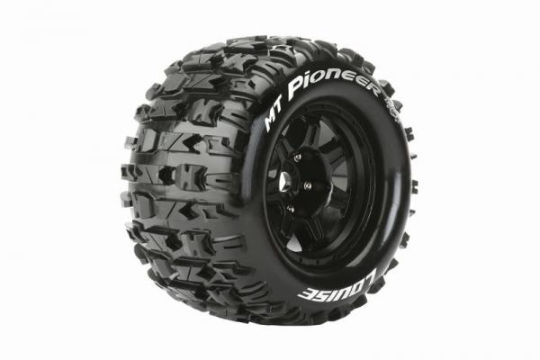 MFT MT 3.8 PIONEER 1/8 SPORT FELGE SCHWARZ 17MM TRAXXAS, HPI / 0 OFFSET / LOUISE